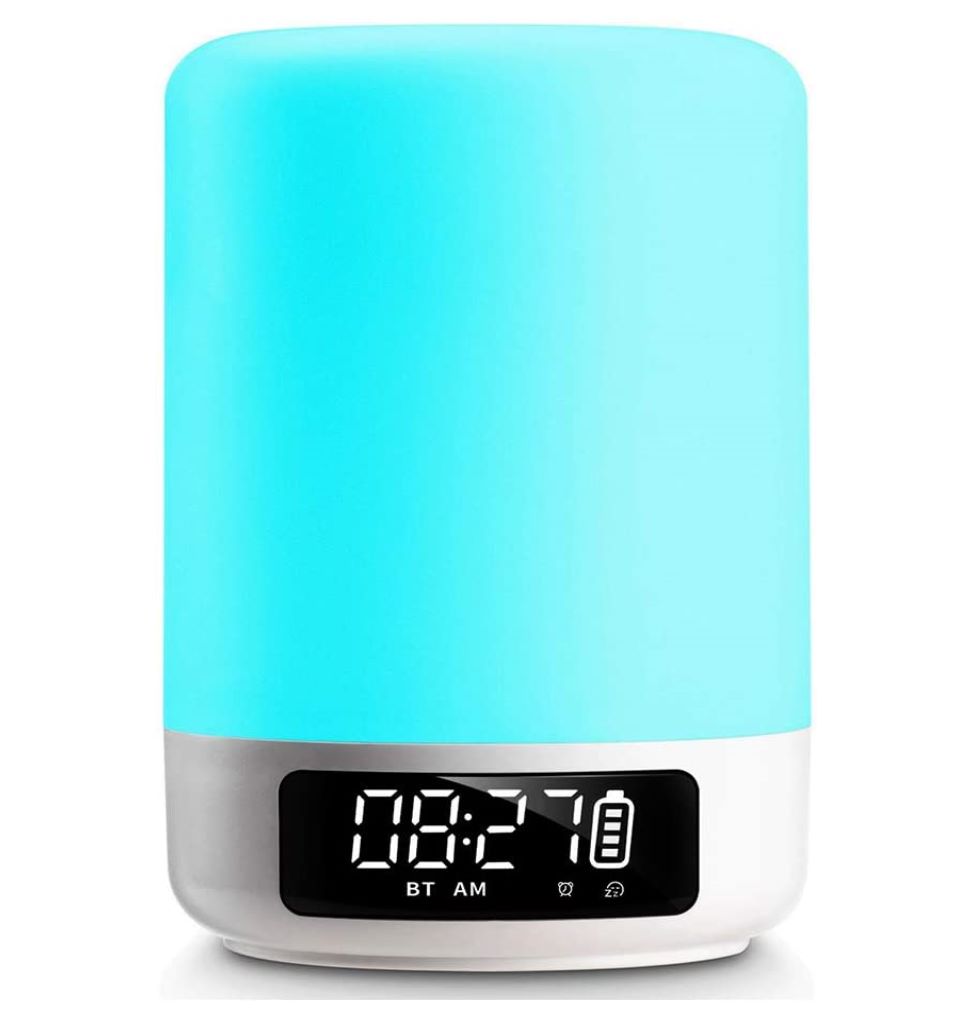 night light Touch Sensor Table lamp with Bluetooth Speaker