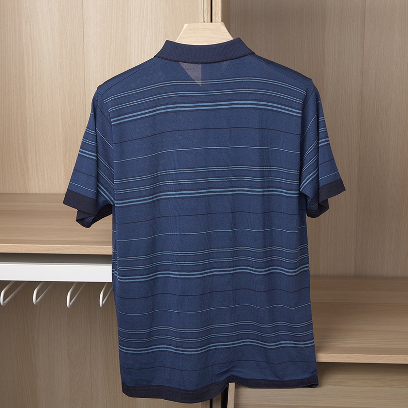 中老年人衬衫领短袖T恤男老人夏装爷爷夏季衣服50-60岁爸爸Polo衫产品图