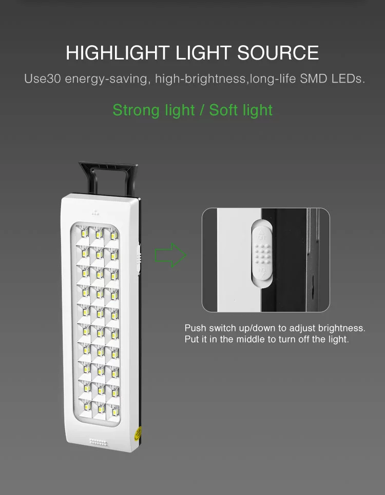 DP LED Rechargeable Lead Acid battery emergency light 716B详情图2