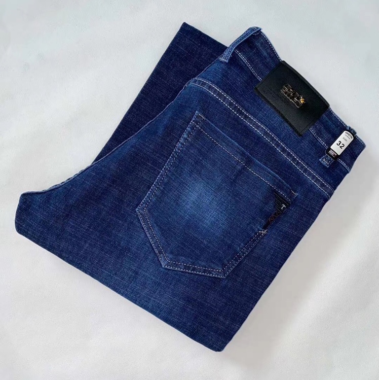 Stretch jeans men autumn thick men slimming straight tube youth business casual loose autumn and winter long trousers thumbnail