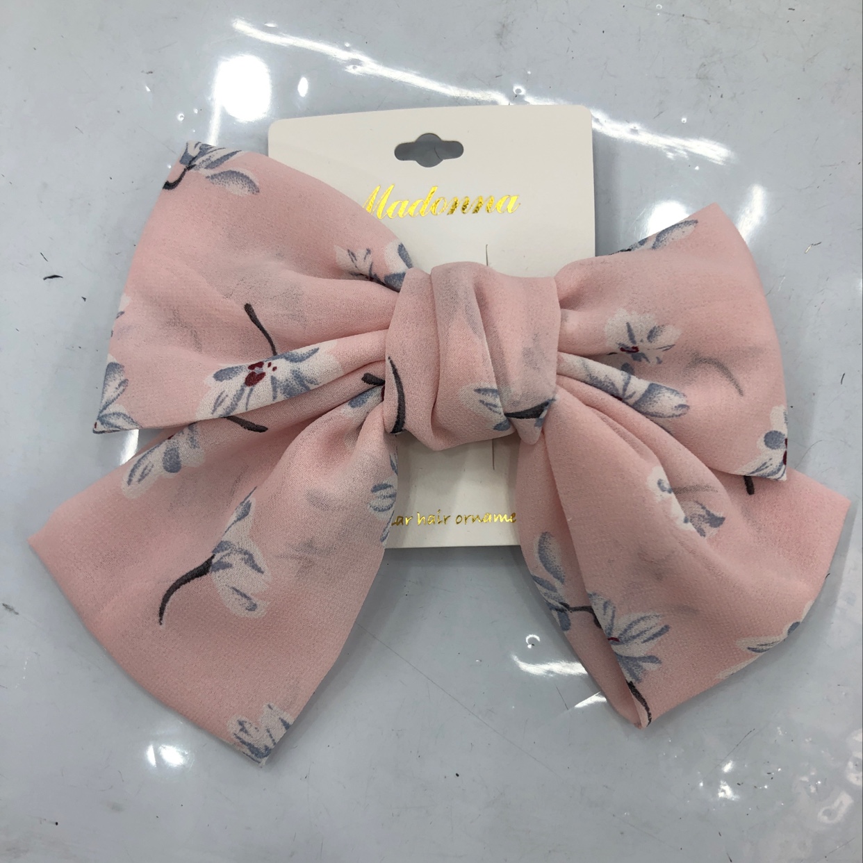 Lolita hair clip with bow half tied hair clip girl Korean cute Japanese hair clip super Fairy sweet pink flower thumbnail