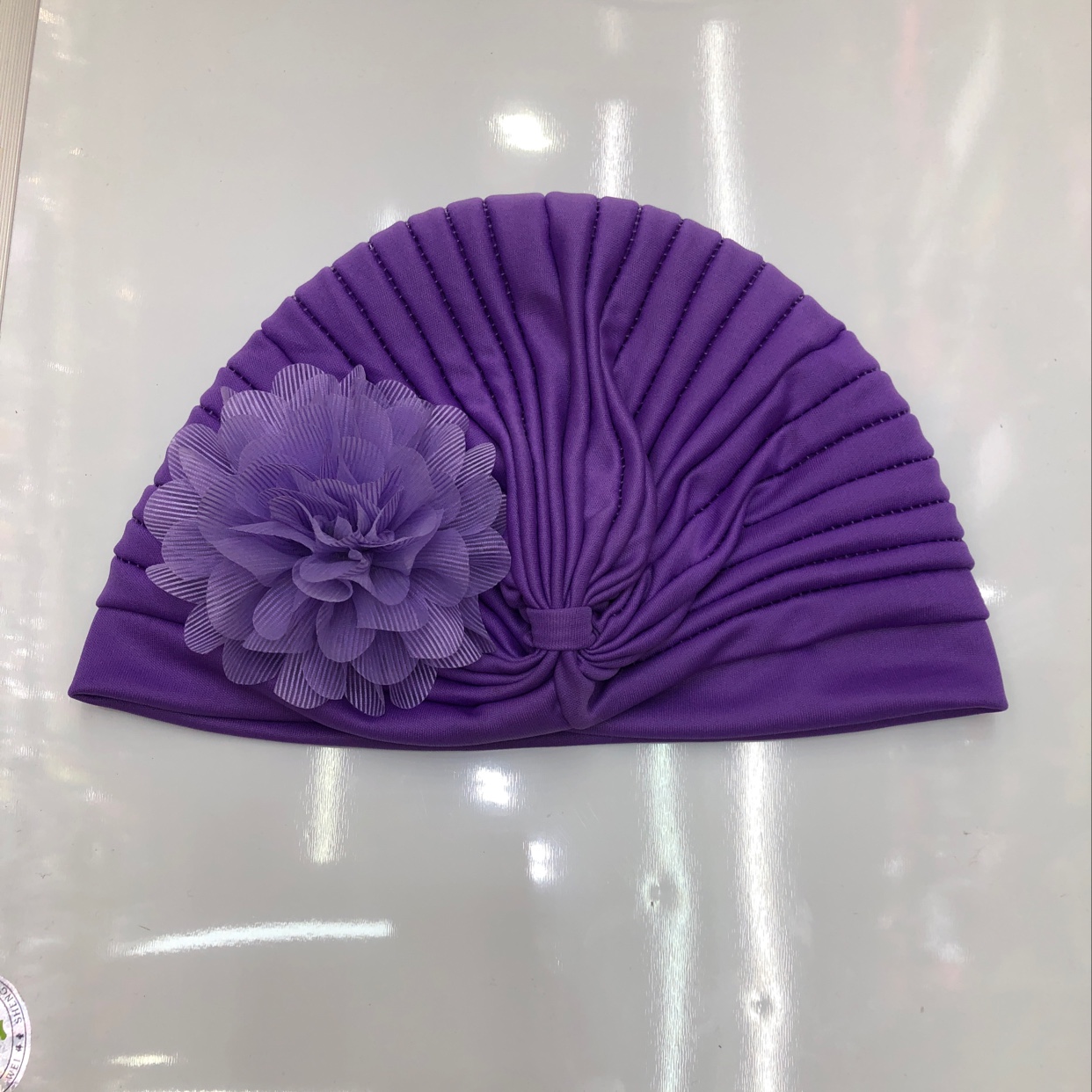 Purple Flower Watermelon Cap