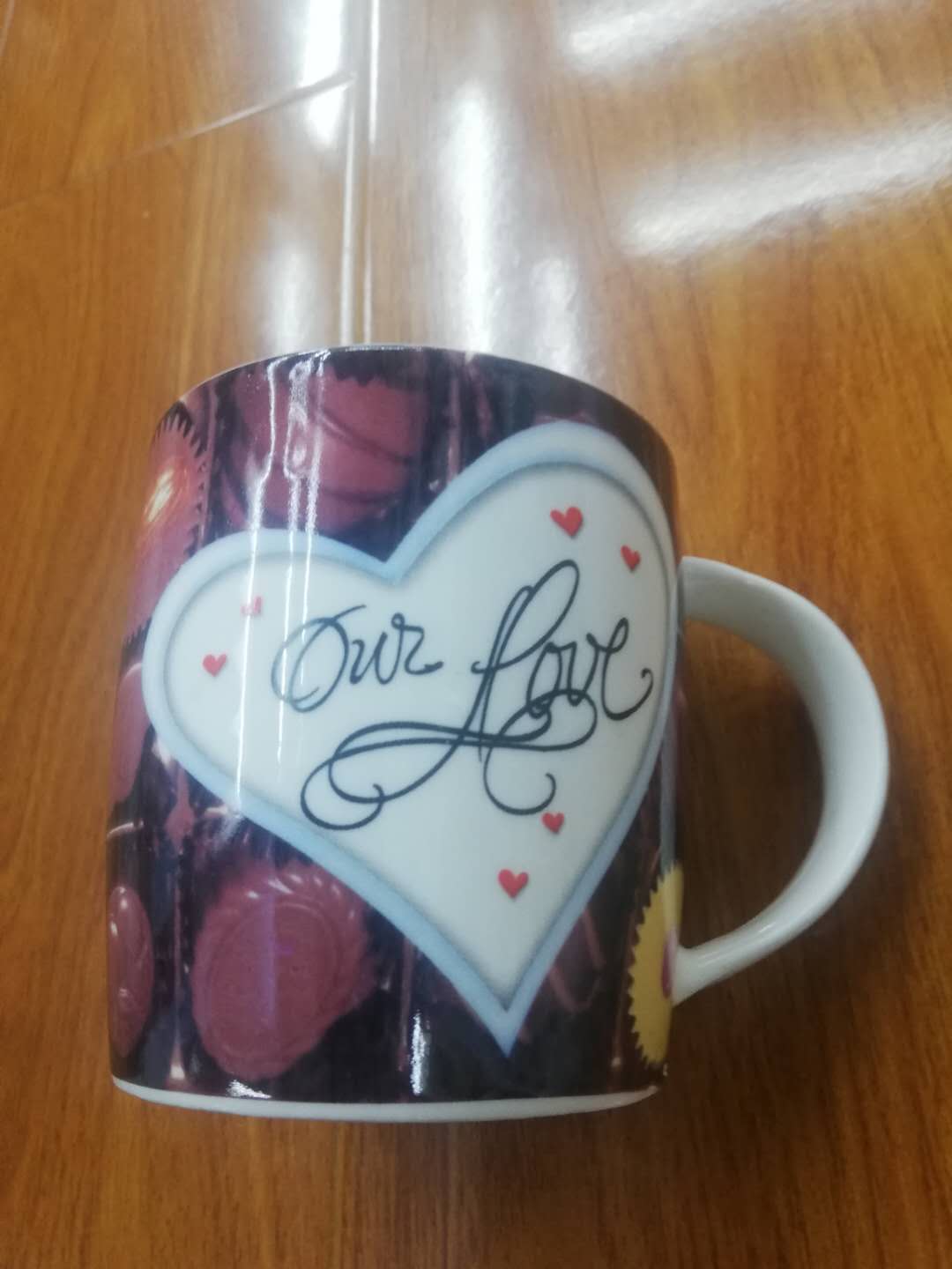 Simple and generous love ceramic cup