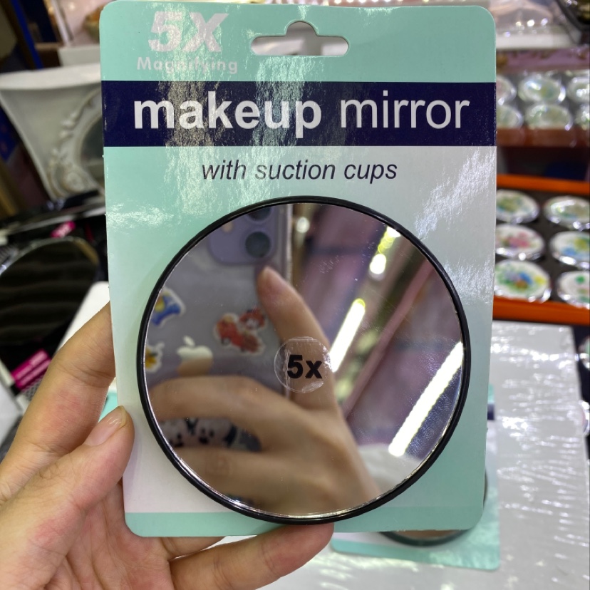 8.8cm 5倍放大镜双面便携式化妆镜厂家直销1详情2