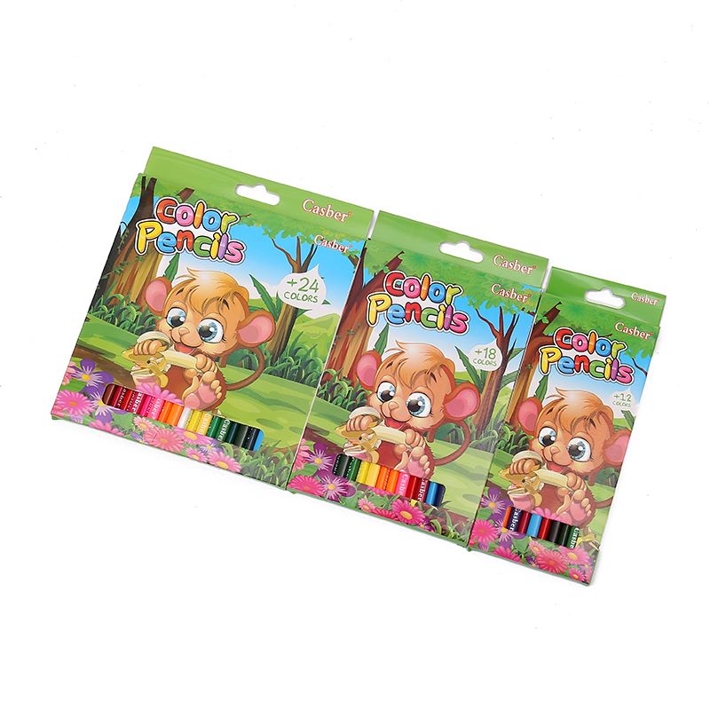 12-18-24 color cartoon Color Pencil Set - Student Drawing Pencil Set - Drawing color pencils for children in 12-18-24 color cartoon color Pencil set - Student Drawing Pencil set - Drawing Color pencils for children