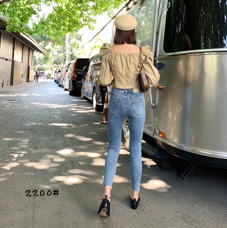 Komatsuna 2200 genuine 2020 autumn/Winter new Korean-style fashionable stretch jeans Item Picture