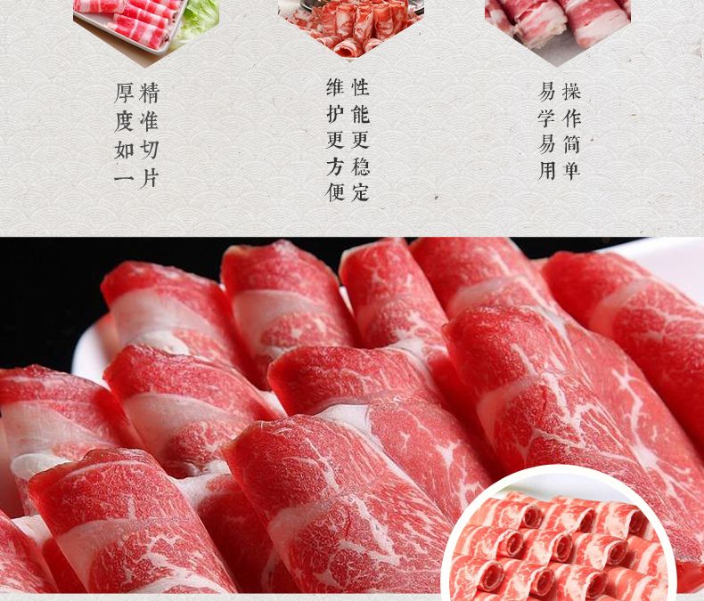 SS-250C semi-automatic slicer, frozen meat slicer, meat slicer, mutton and beef slicer pic 10