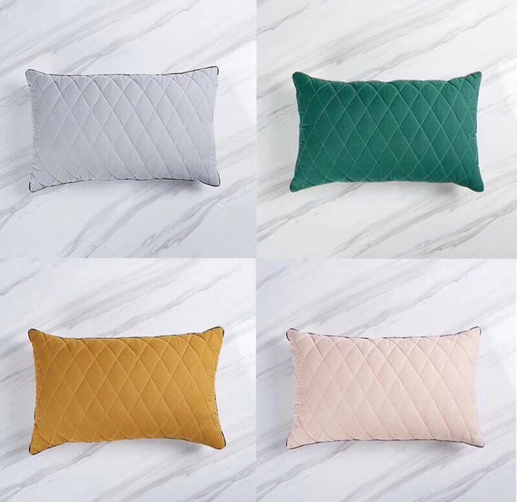 Colorful cotton quilted and embroidered comfortable pillow core bedding, home textile duvet covers Item Picture