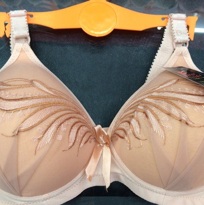 Crepe Tail Embroidered Underwear Without Underwire