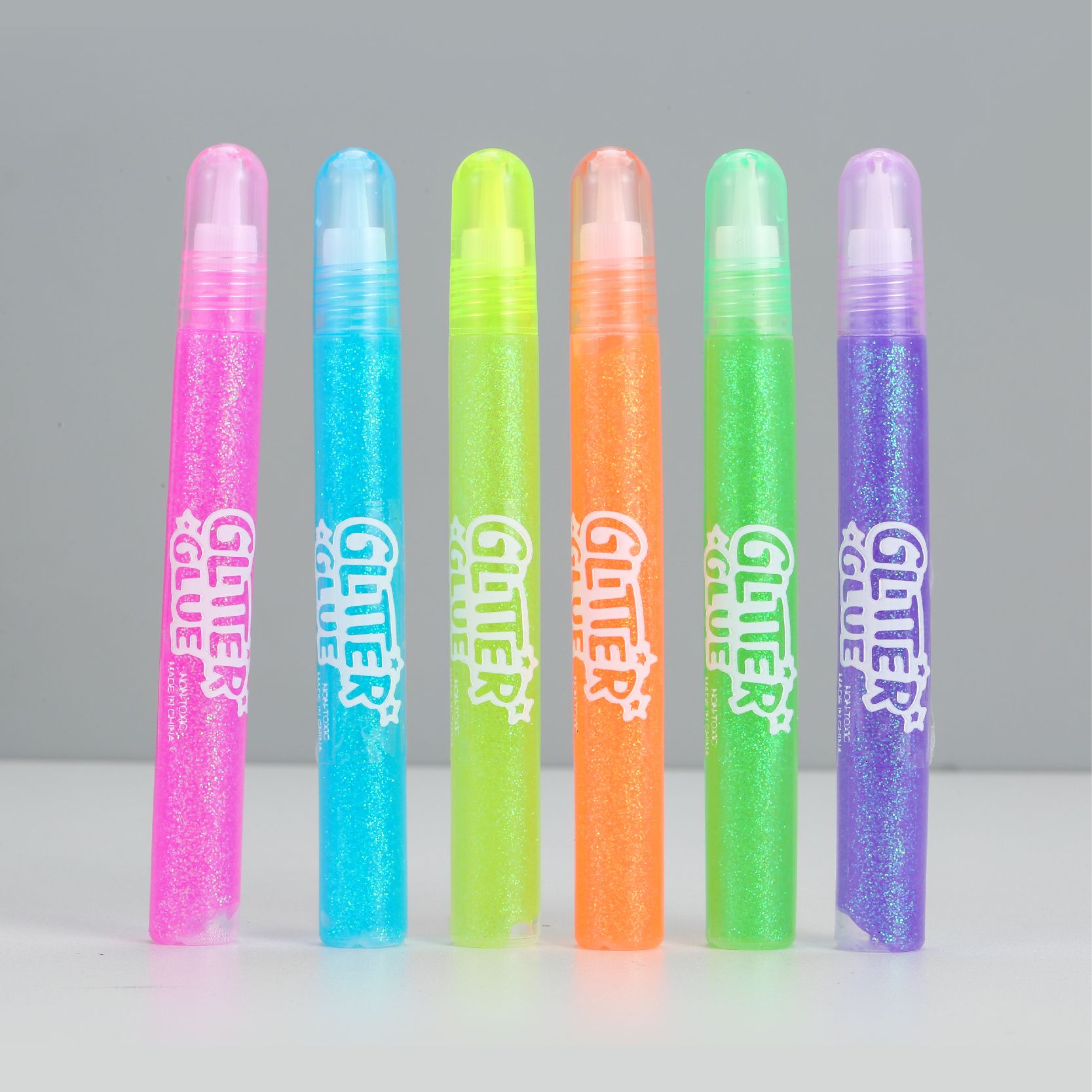 15ml gold powder glue, 6 suction cards, seven-color glue. Glitter gel pen detail image 3