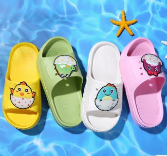 2020四季新款儿童卡通拖鞋 居家室内防滑创意小鸡仔童拖鞋一字拖