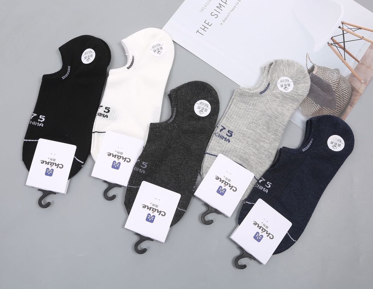 Straight heel 5005-04 men's socks thumbnail