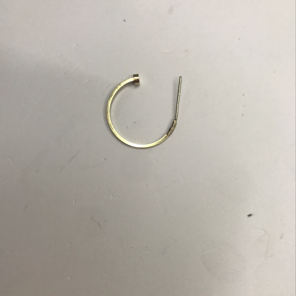 1.0x20 square wire open ring. Weld anti-silver needle. Welding machine cup