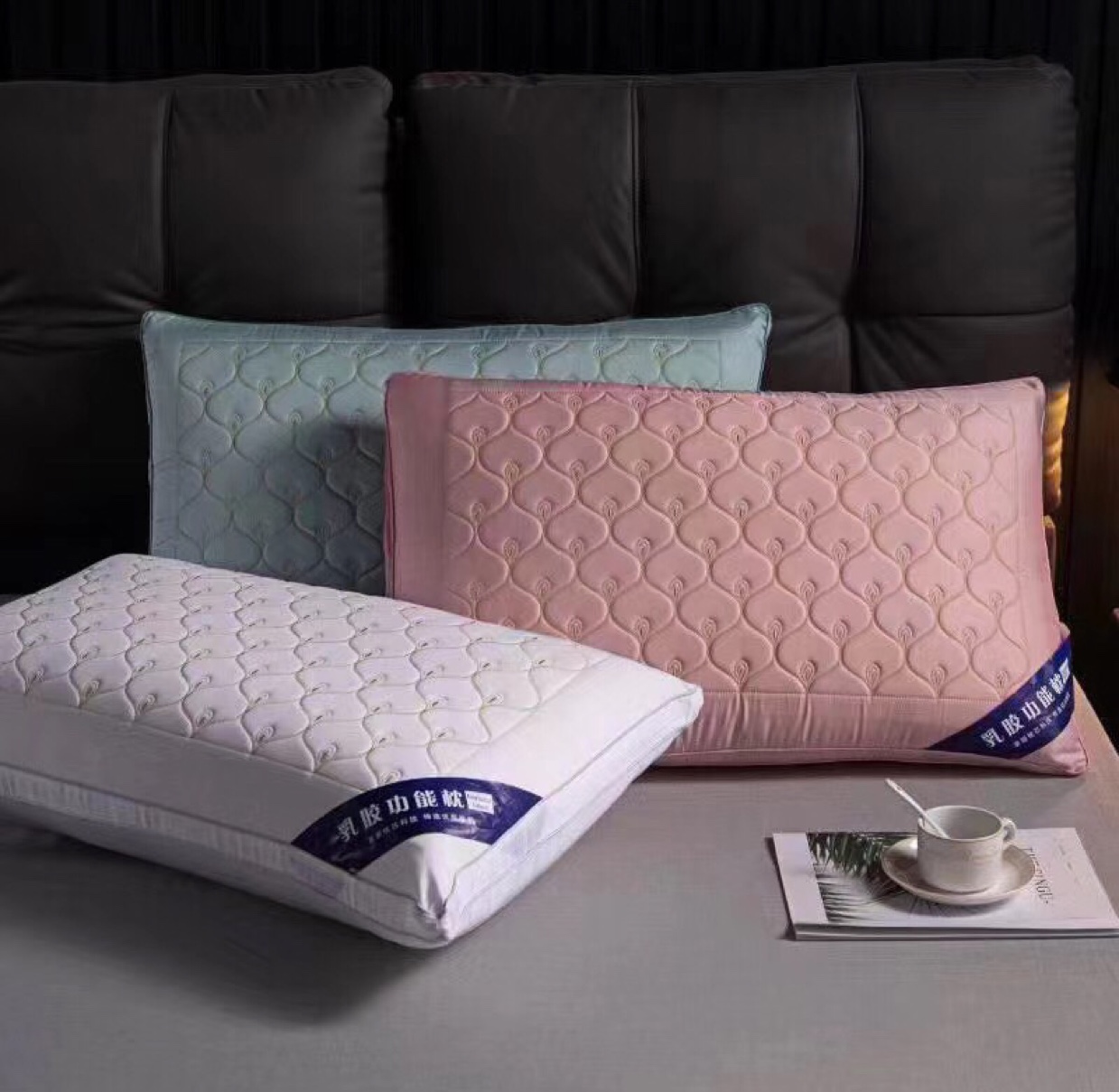 Silk Pillow Bamboo Charcoal Pillow Latex Functional Pillow. Wormwood Mosquito Repellent Pillow. Hot Melt Pillow undefined