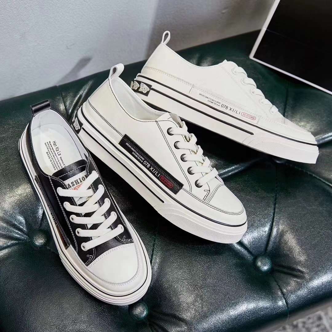 休闲鞋真皮小白鞋