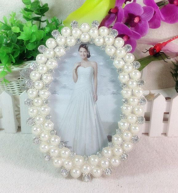 欧式珍珠摆台相框影楼婚纱照像框艺术照免洗照片相框