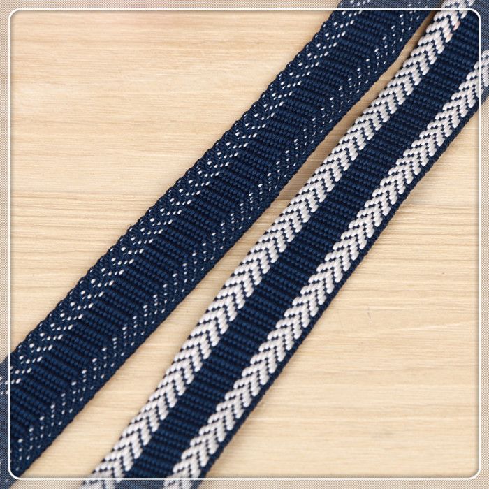 Factory direct sales of polyester network filament arrow-shaped fashion cap straps, clothing accessories, home textile accessories, and custom-made webbing details Picture