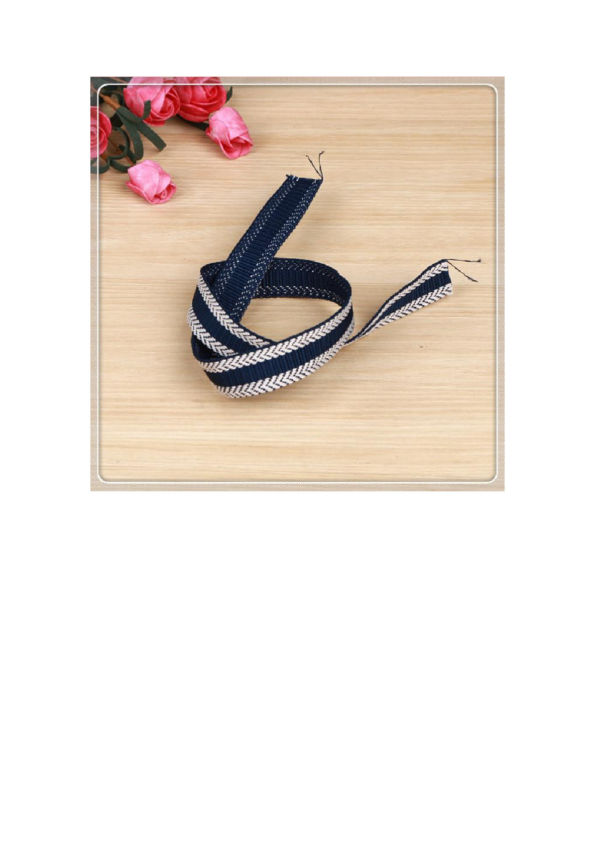 Factory direct sales of polyester network filament arrow-shaped fashion cap straps, clothing accessories, home textile accessories, and custom-made webbing detail image 3