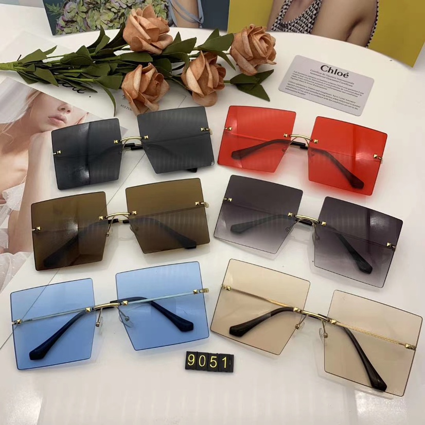 Rimless large square sunglasses 3