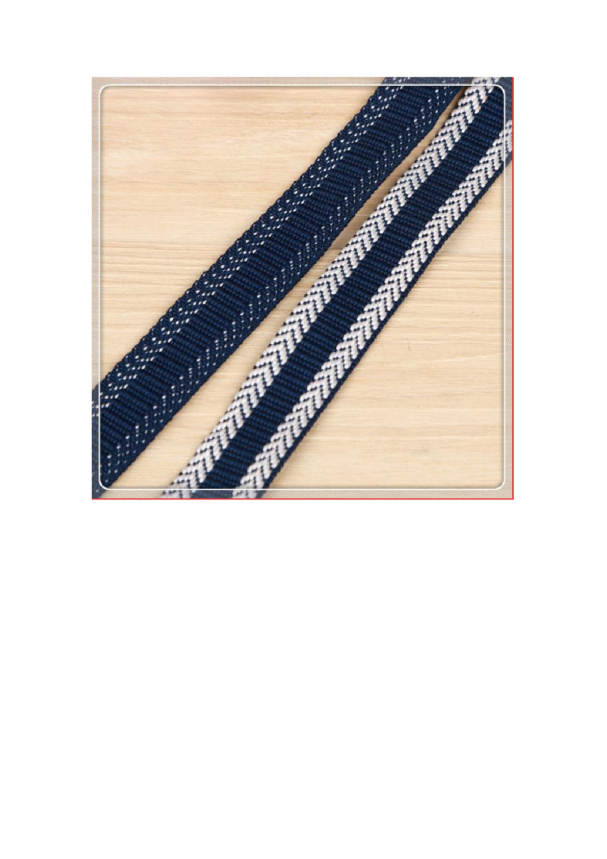 Factory direct sales of polyester network filament arrow-shaped fashion cap straps, clothing accessories, home textile accessories, and custom-made webbing detail image 5