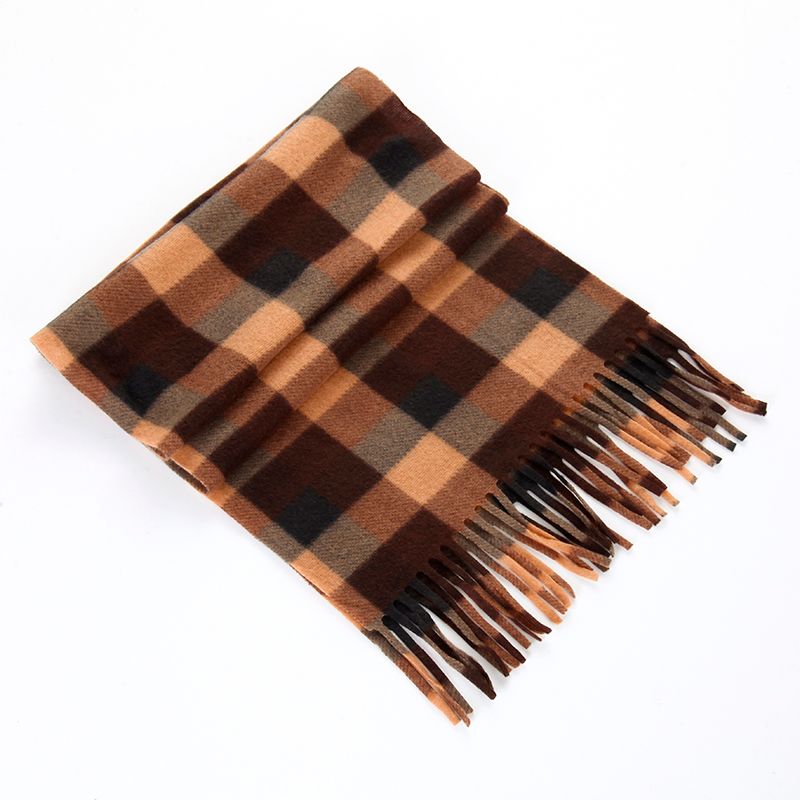 Ladies Autumn And Winter Warm Plaid Scarf Polyester Scarf Wholesale Item Picture