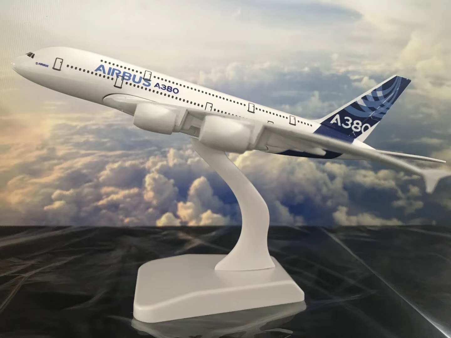 合金飞机模型（18CM空中客车公司A380）飞机模型  金属飞机模型 空客飞机模型 