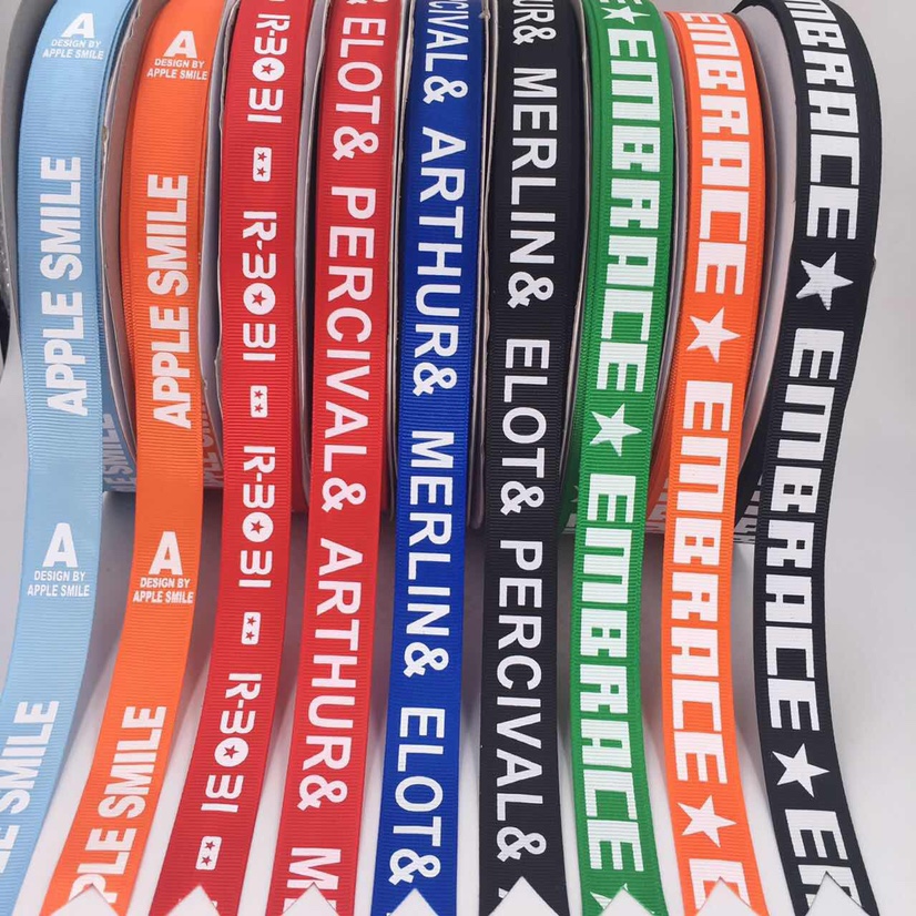 Ribbed printed letters
