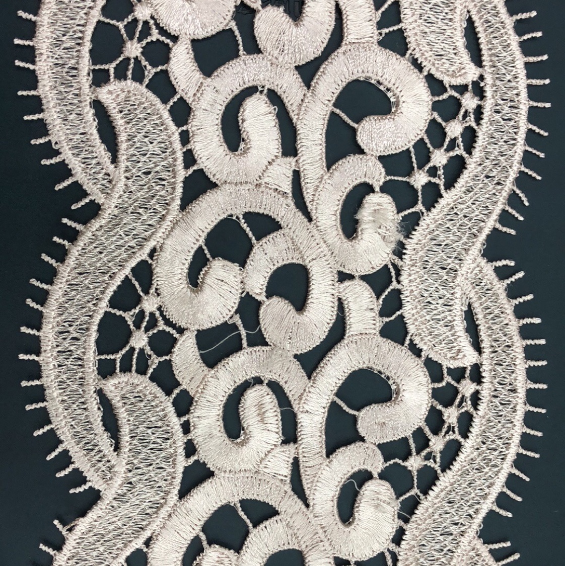 Polyester 0055 white lace textile accessory