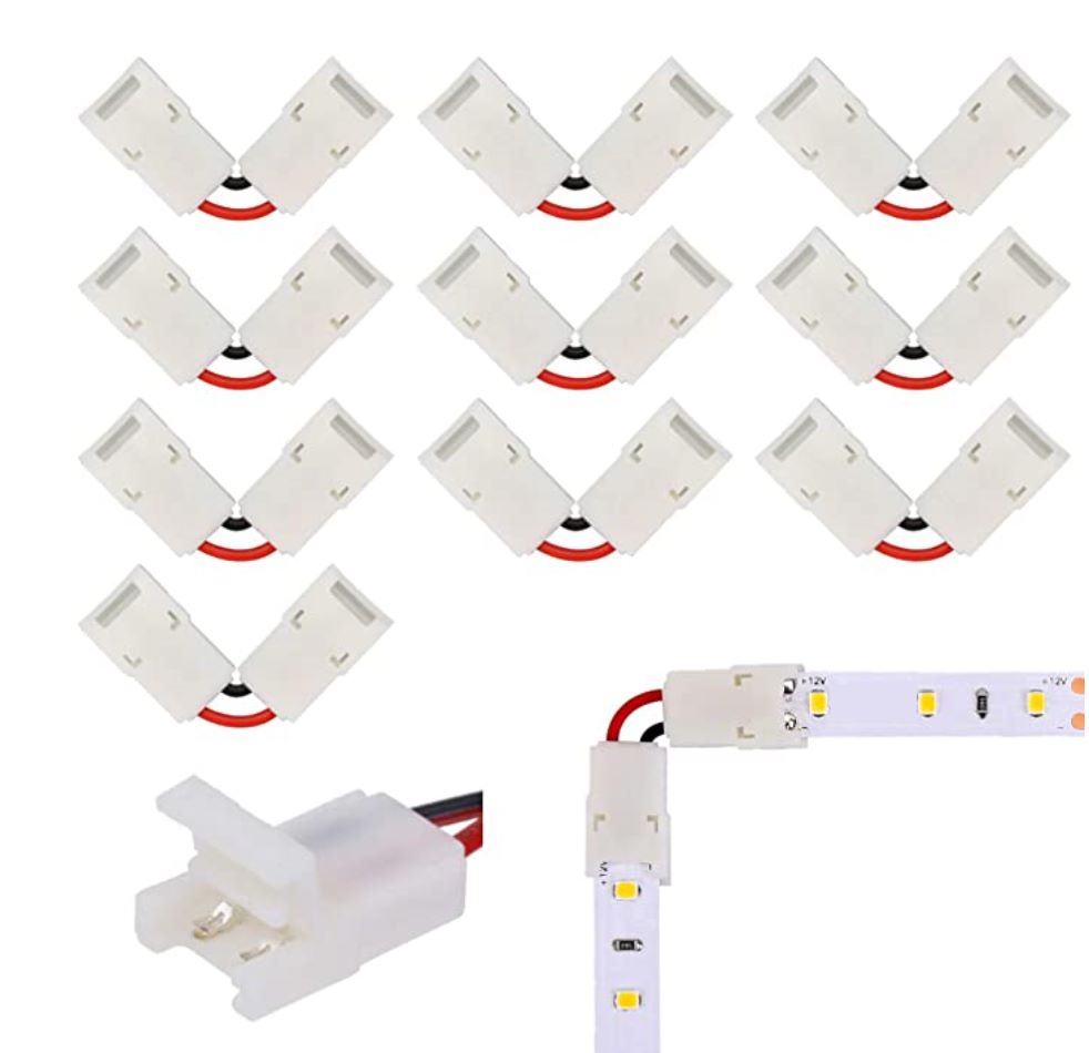 90 Degree Connection of 10mm Wide Single Color Tape Light thumbnail
