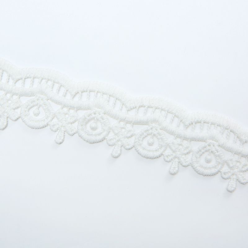 3.5 cm exquisite water-soluble lace milk silk fabric factory direct sales of clothing accessories detail image 5