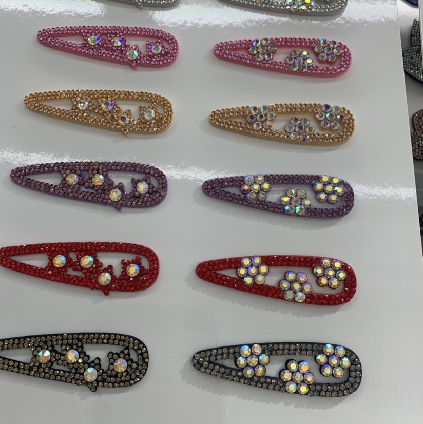 Water diamond bb clip, a popular and best-selling beautiful hair clip DIY accessory decoration