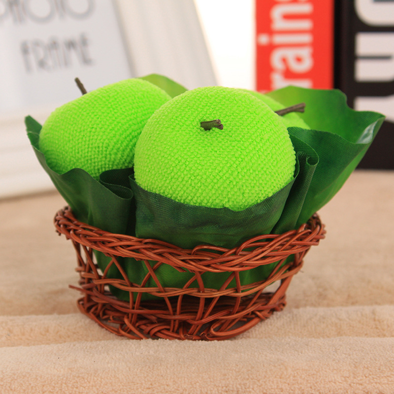 水果篮/礼盒毛巾/亲肤柔软白底实物图