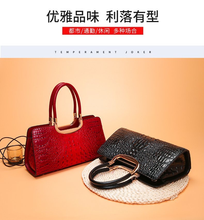 鳄鱼纹pu女包 大牌详情图11