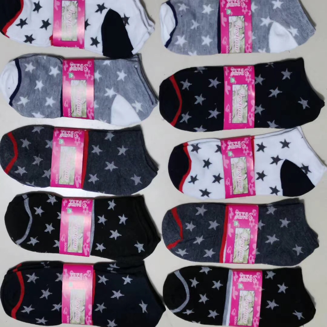 Lady's boat in cotton socks 3 thumbnail