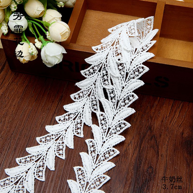 3.8 cm polyester filament, milk filament, cotton thread water-soluble embroidery lace accessories factory direct sales