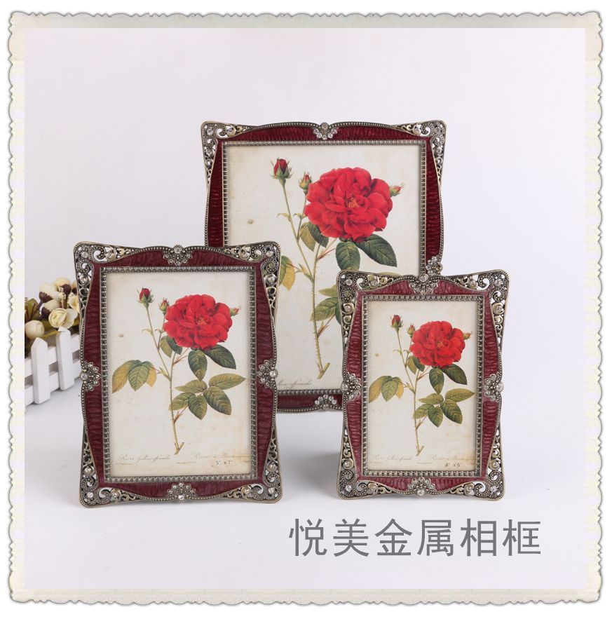 古典相框 相框摆台 金属相框定制 婚纱相框 塑料相框  网红相框