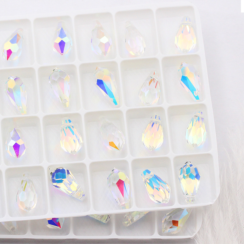 Grister Angel's Tear Drop Pendant K9 Crystal Diamond Necklace Accessory diy Necklace Earrings Accessory Pendant details Picture