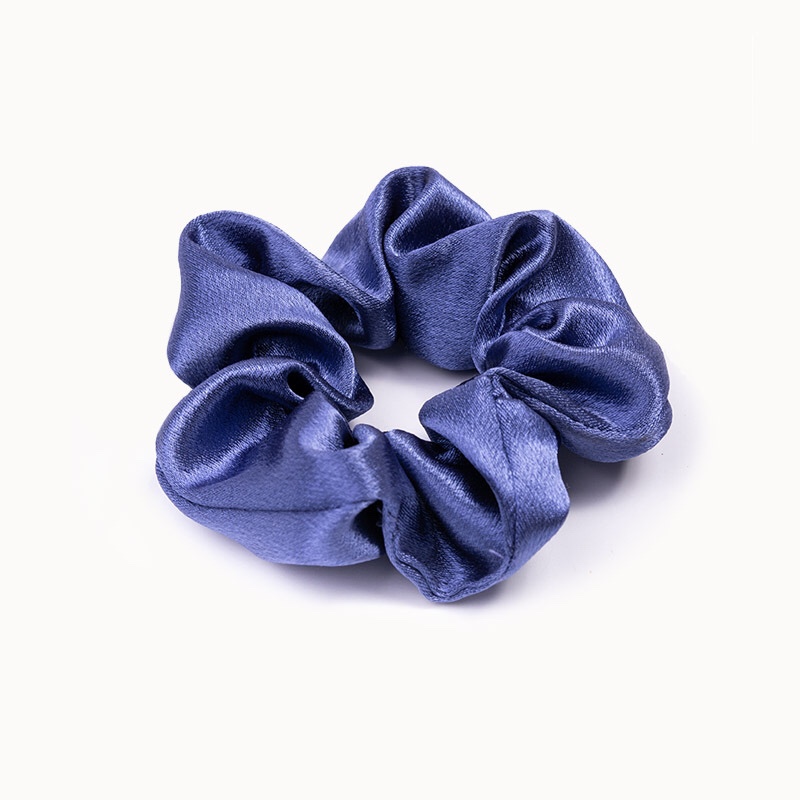 Solid color crystal satin large intestine hair band wholesale of simple hair bands and hair ties for Instagram-popular girls details Picture