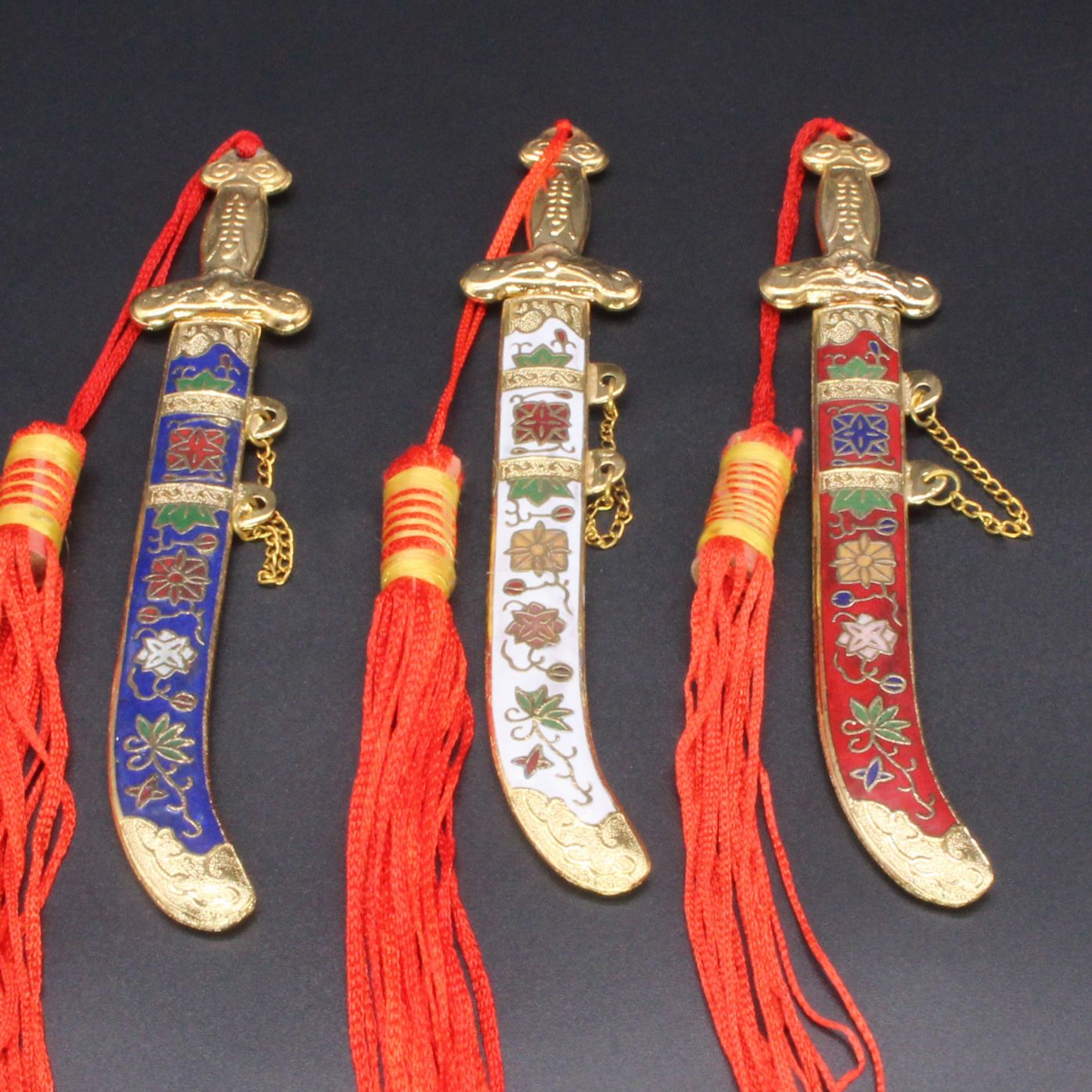 Beijing Cloisonne Trade stock souvenir Collection gift stamping small pattern treasure knife thumbnail