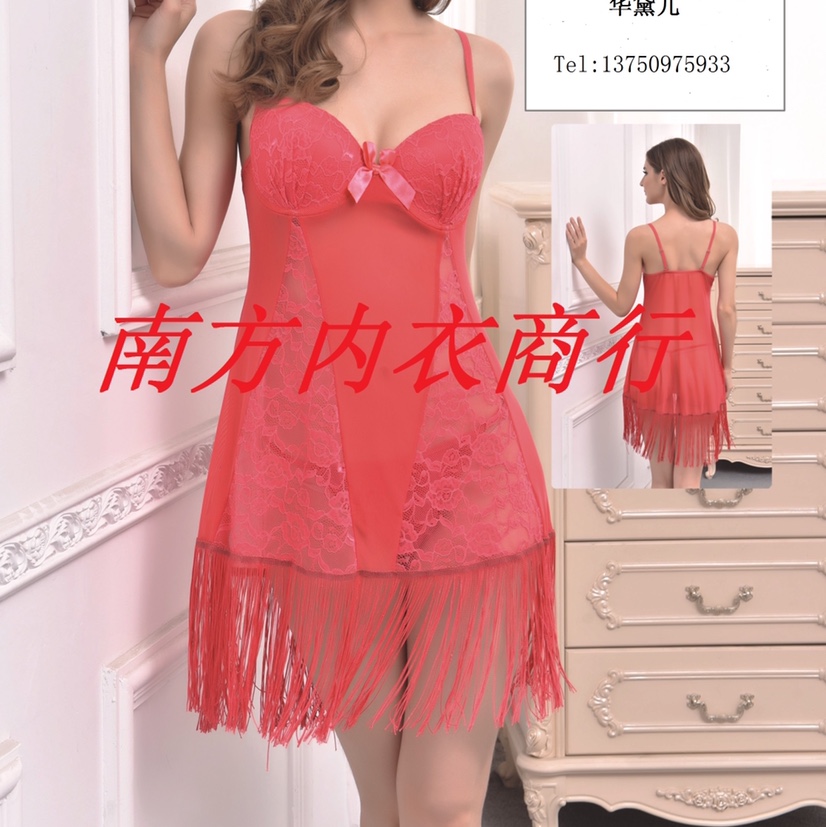 2020欧美性感PLUS情趣内衣罩杯钢托胸垫聚拢女式欧美性感睡衣细节图