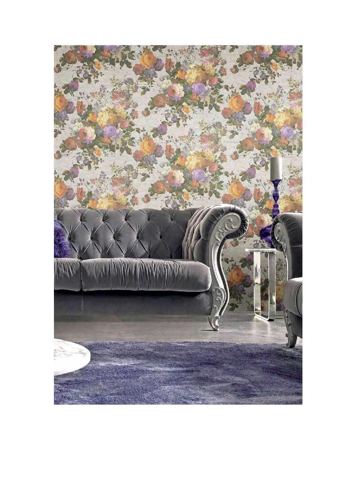 蓝色情人4现代简约轻奢窗帘高精密提花橙色拼接高档客厅卧室遮光详情图3