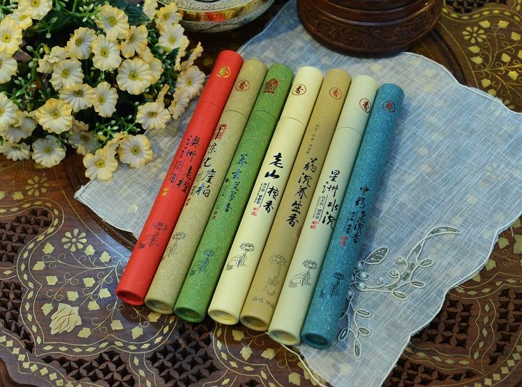 圆管纸盒线香 家用办公室内持久熏香 现货可批 多香味混批