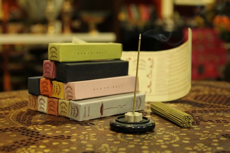 Indian imported VEDIC stick-less functional incense for home and office use, available in stock with various scents detail image 1