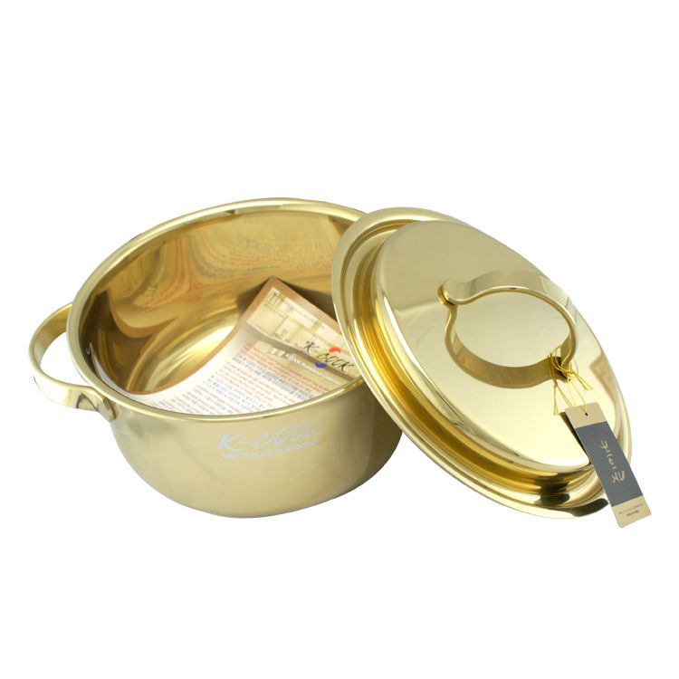 Kitchen Code: Korean original imported bright titanium soup pot, 24cm details Picture