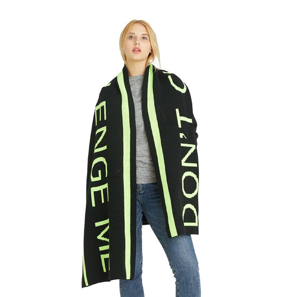 Double-Sided Letter Scarf