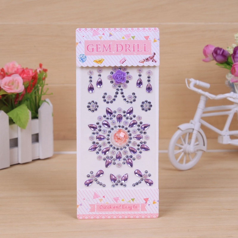 厂家直销亚克力钻贴贴纸 儿童益智DIY贴纸 水晶贴纸 定制批发手机贴纸 新款亚克力树脂钻贴 珍珠水钻 现货跨界淘货源儿童贴纸批发钻石贴纸细节图