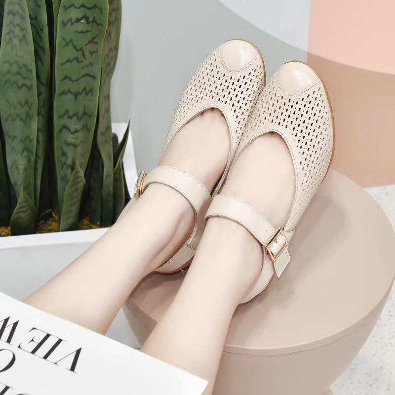Sheepskin One-Heel Sandals details Picture