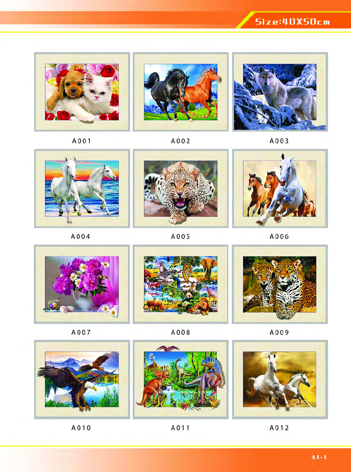 厂家直销 高清立体装饰画，5D纳米水晶画 40X50CM 663金框详情图1