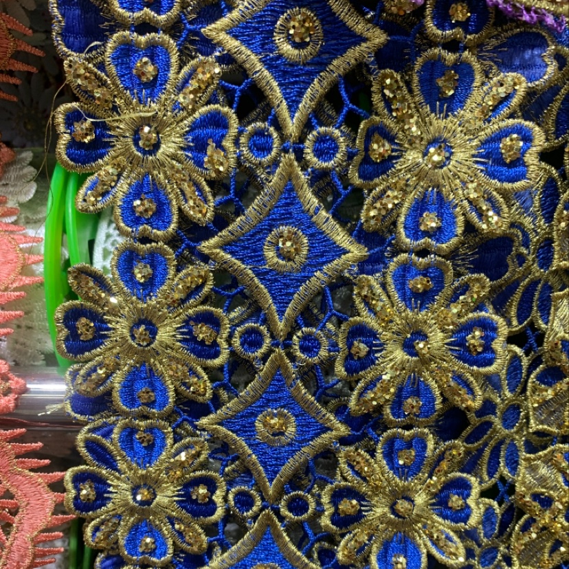 厂家现货热销 各种花边经典款式45，金粉10