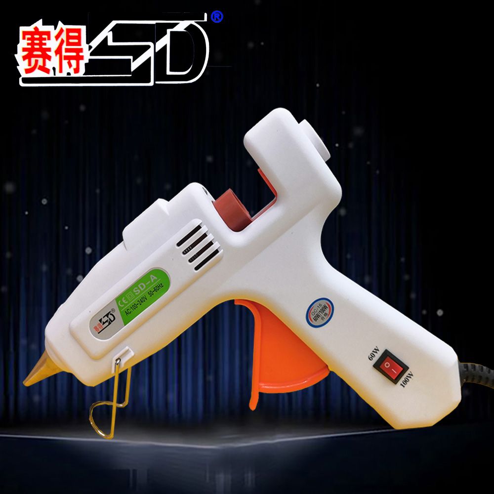 【 Fixed Customer 】60/100W white large glue gun with switch, suitable for 11mm thick glue sticks, factory direct sales
